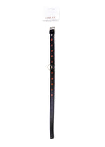 Colier Fetish B Series cu cristale roșii 2 cm