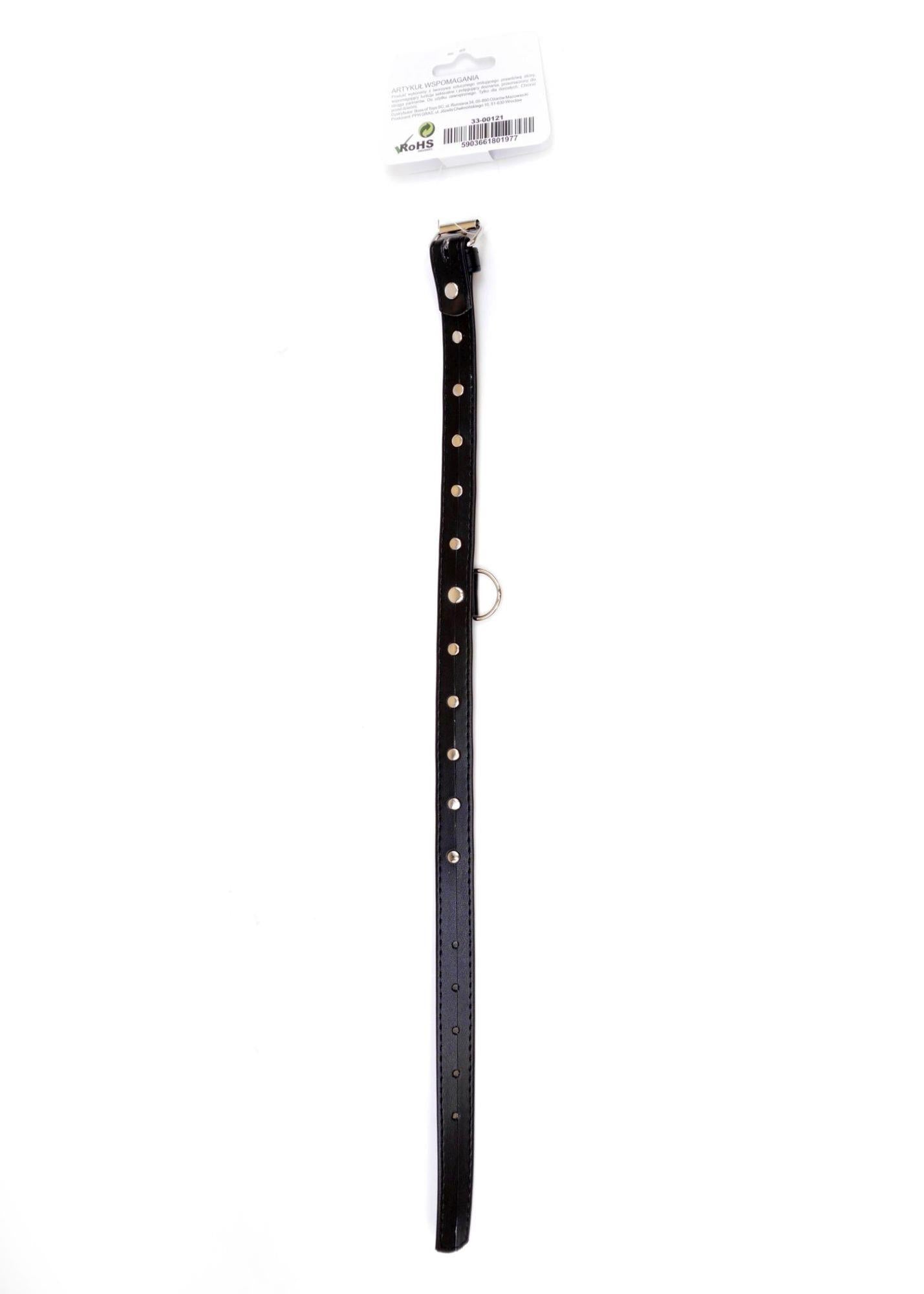 Colier Fetish B Series cu cristale roșii 2 cm