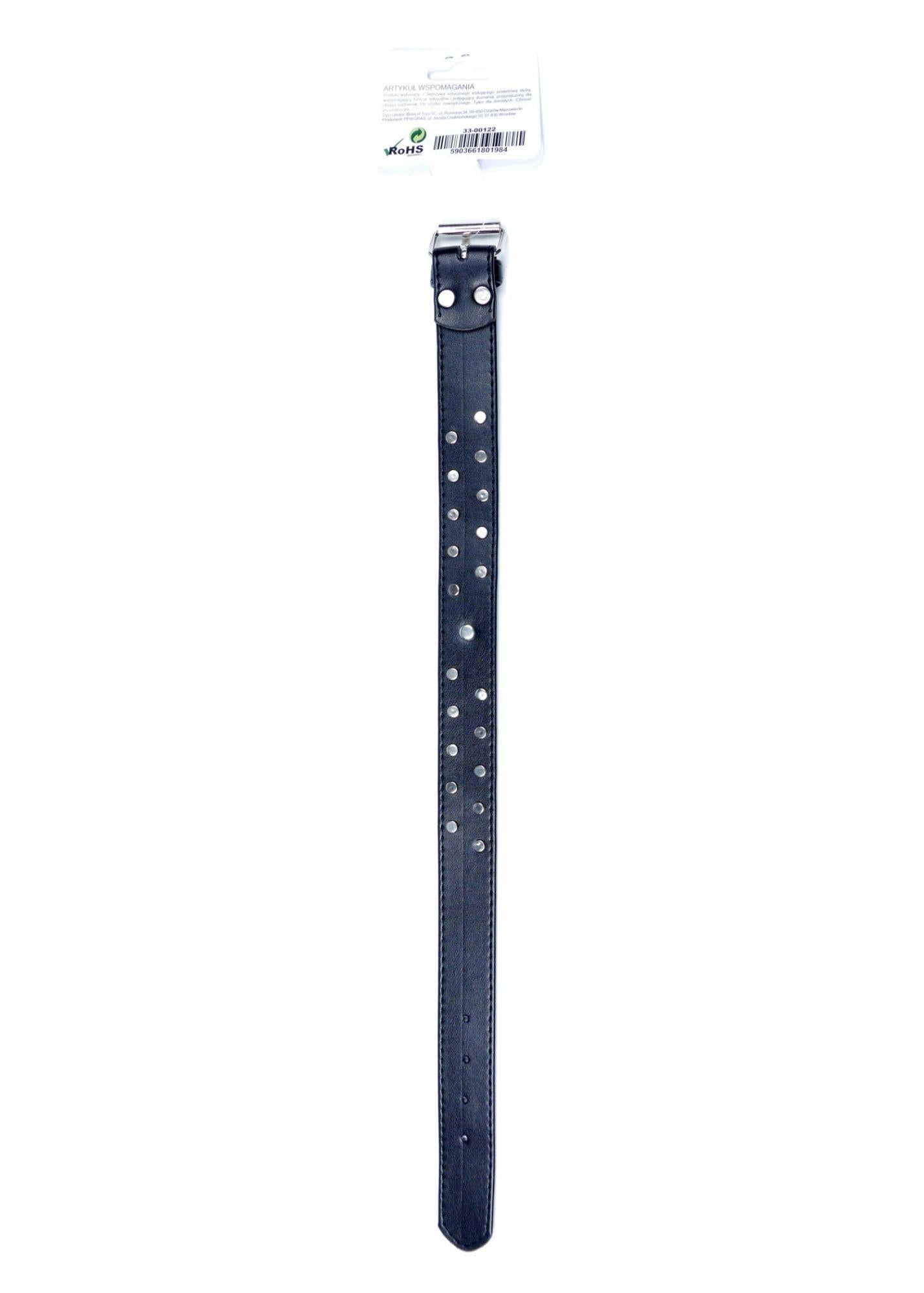 Guler Fetish B Series cu cristale roșii, reglabil, 3 cm