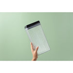 Recipient din Plastic, Flippy, pentru Alimente/Obiecte, Inchidere Ermetica, Textura Ondulata, 15 x 10 x 30 cm, 3.3 l,