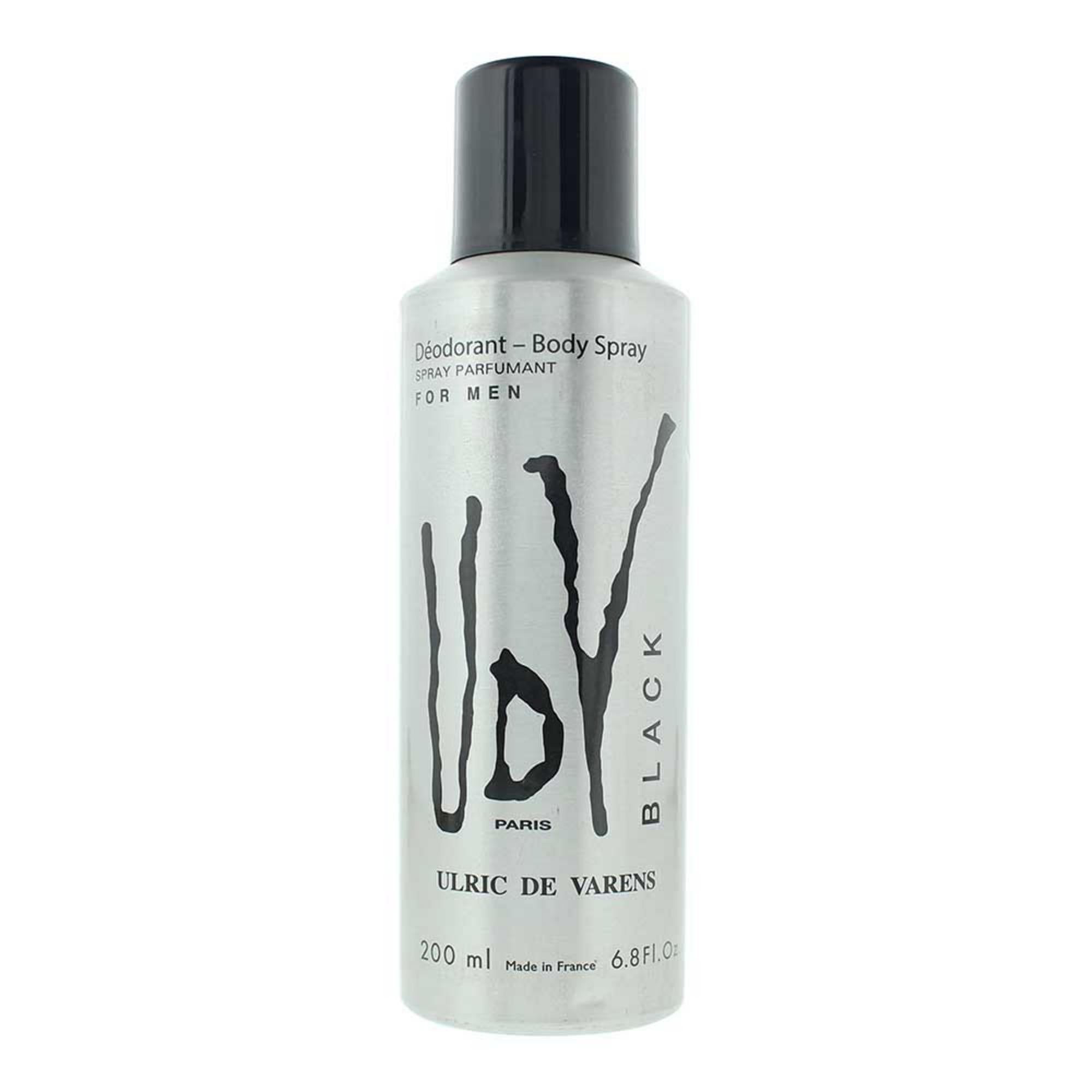 Ulric De Varens, Black, Deodorant spray, Pentru bărbați, 200 ml