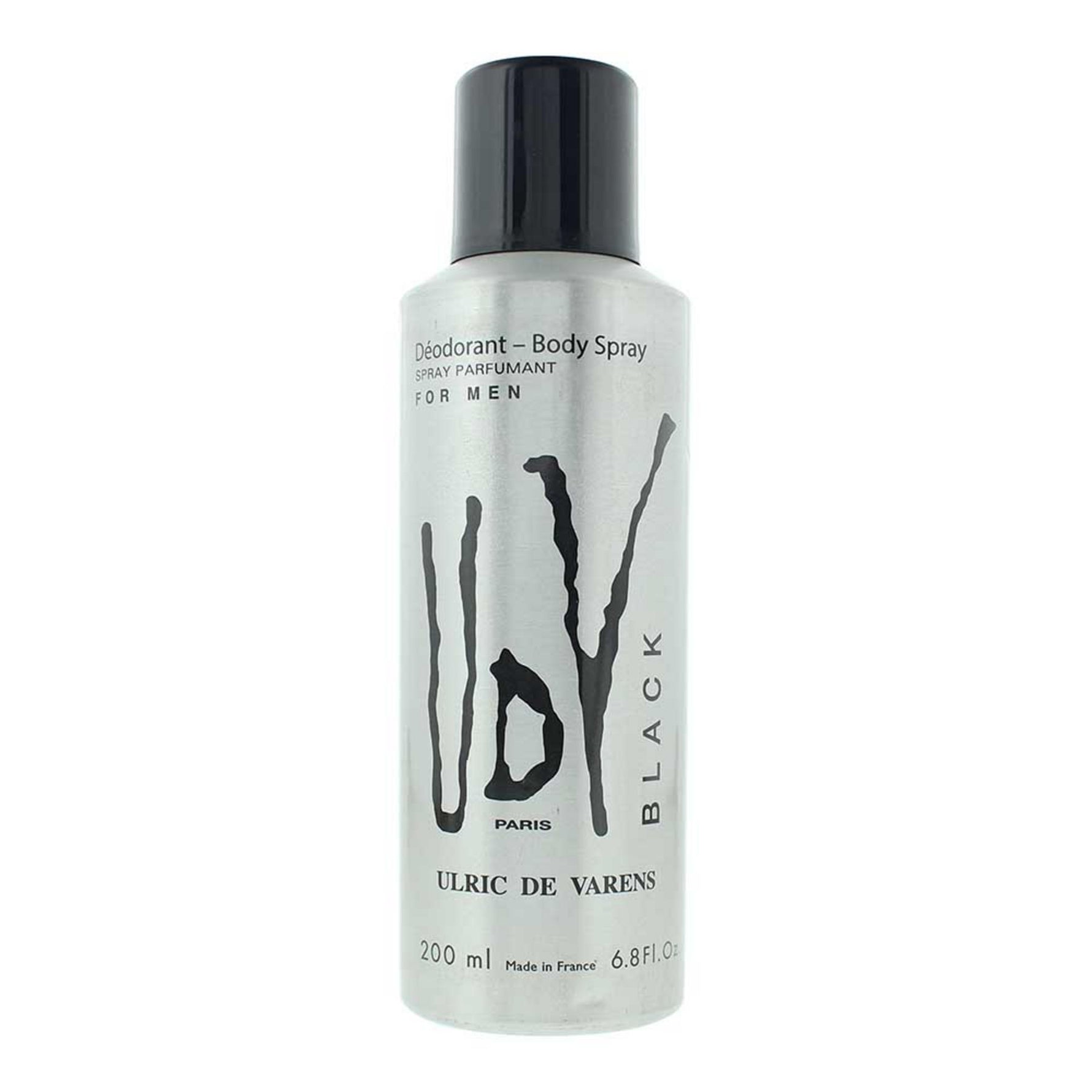 Ulric De Varens, Black, Deodorant spray, Pentru bărbați, 200 ml