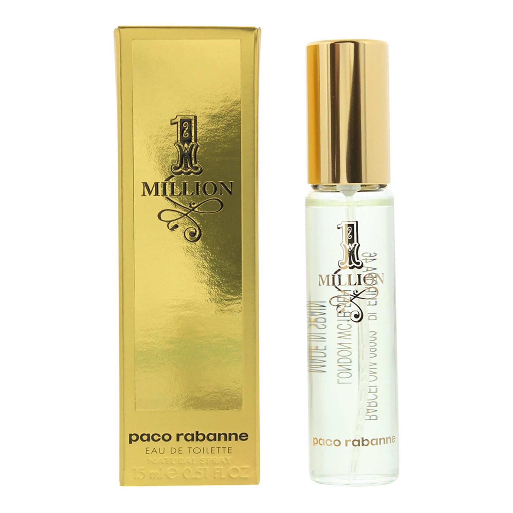Paco Rabanne, 1 Million, Apă de toaletă, Pentru bărbați, 15 ml