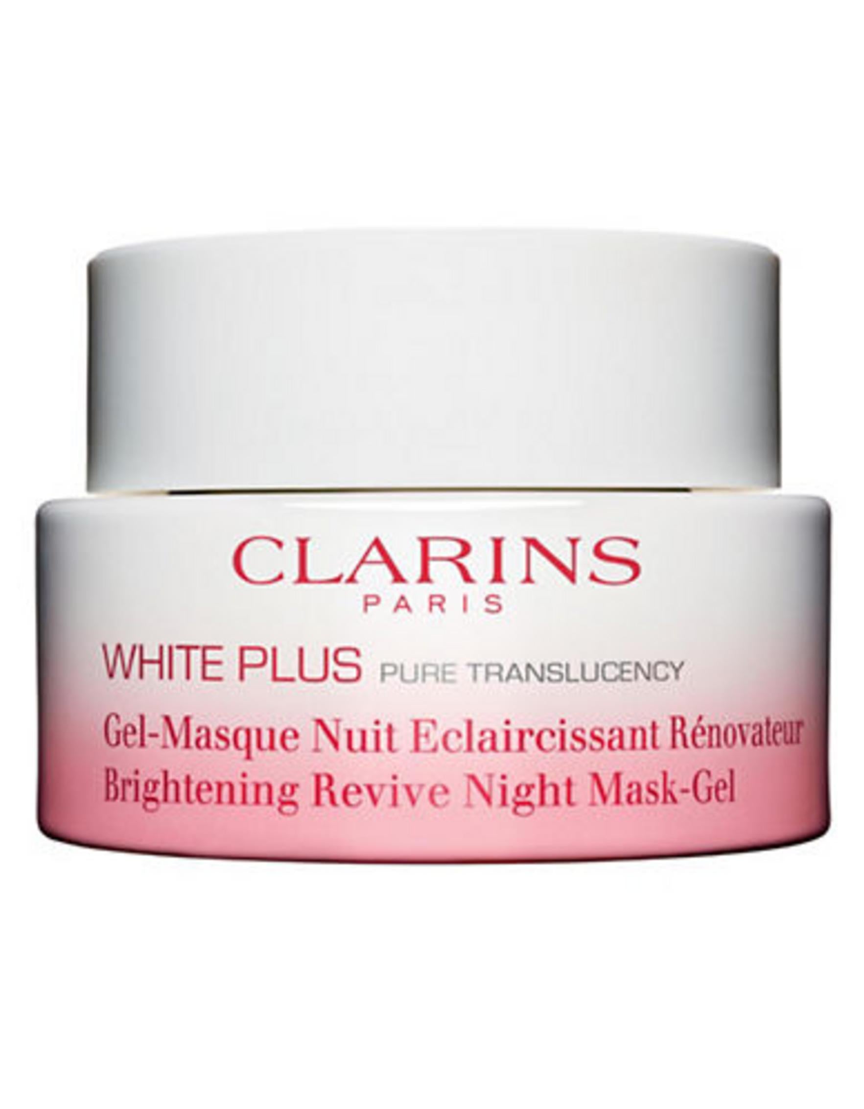 Clarins, White Plus, Revitalizant, Luminoz, Mască de gel, Față, Gât, Decolteu, 50 ml
