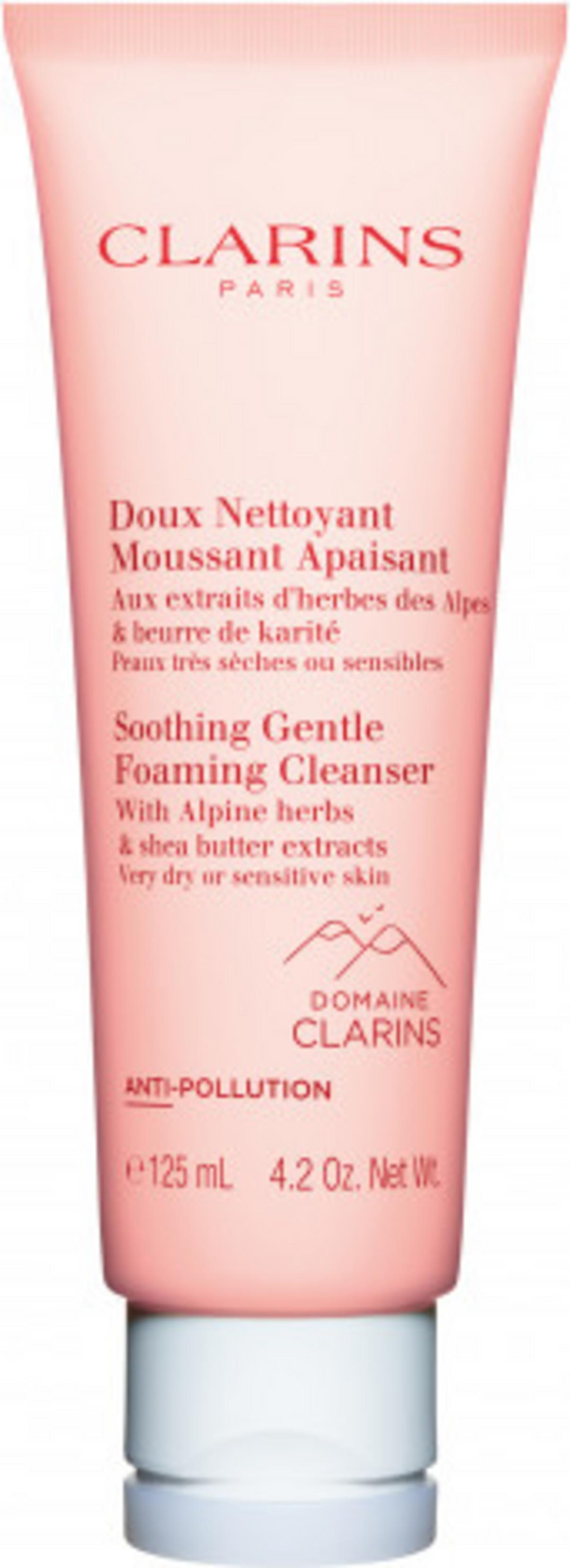 Clarins, Gentle Soothing, Antipoluare, Cremă spumantă de curățare, 125 ml