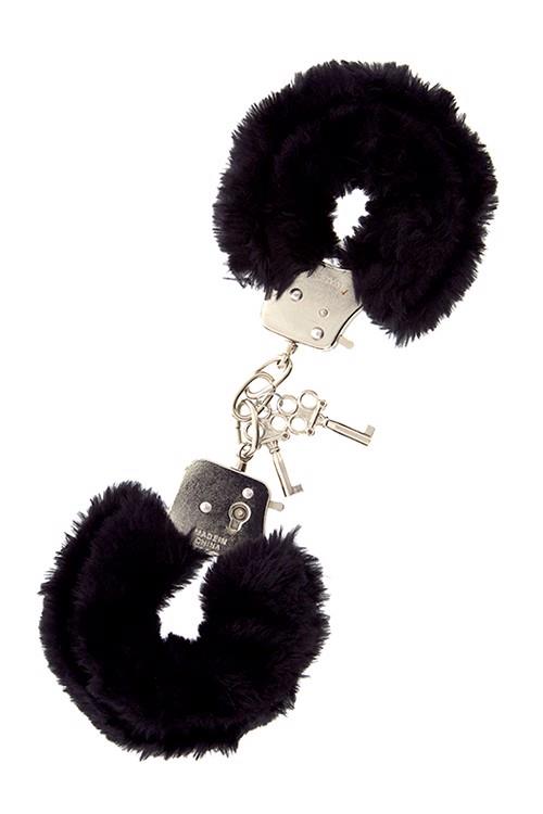 Cătușe metalice de pluș Dream Toys, negre