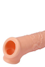 Extensie RealStuff din silicon cu curea pentru bilă 17 cm