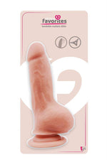 Dildo realist flexibil Dream Toys TPE 18 cm cu ventuză