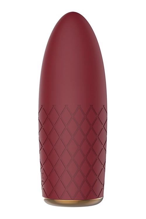Vibrator mini Marly Romance, din silicon, cu USB, culoare vișinie, pentru vise