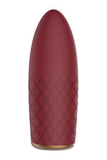 Vibrator mini Marly Romance, din silicon, cu USB, culoare vișinie, pentru vise