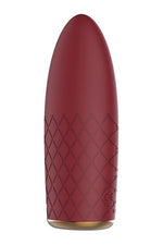 Vibrator mini Marly Romance, din silicon, cu USB, culoare vișinie, pentru vise