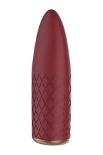 Vibrator mini Marly Romance, din silicon, cu USB, culoare vișinie, pentru vise