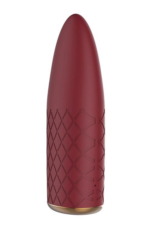 Vibrator mini Marly Romance, din silicon, cu USB, culoare vișinie, pentru vise
