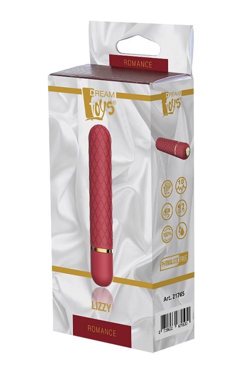 Vibrator de buzunar USB Romance Lizzy Burgundy