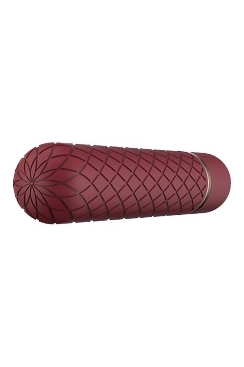 Vibrator de buzunar USB Romance Lizzy Burgundy