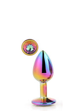Plug anal din aluminiu Gleaming Love, multicolor, mic
