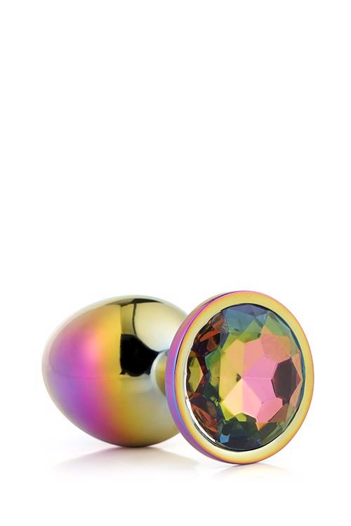 Plug anal din aluminiu Gleaming Love, multicolor, mic