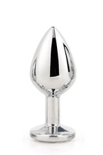 Plug anal din aluminiu Gleaming Love, argintiu, mediu