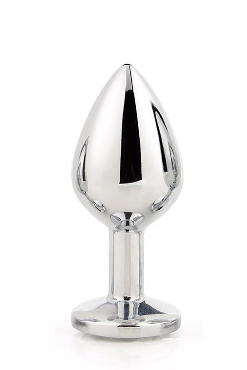 Plug anal din aluminiu Gleaming Love, argintiu, mediu