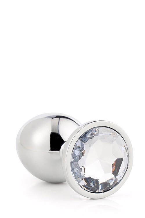 Plug anal din aluminiu Gleaming Love, argintiu, mediu
