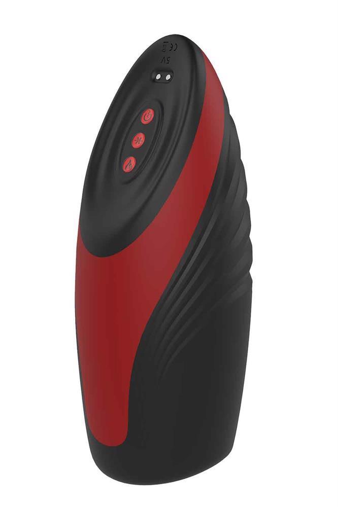 Masturbator Mr Pleasure Warming cu aspirație și vibrații USB