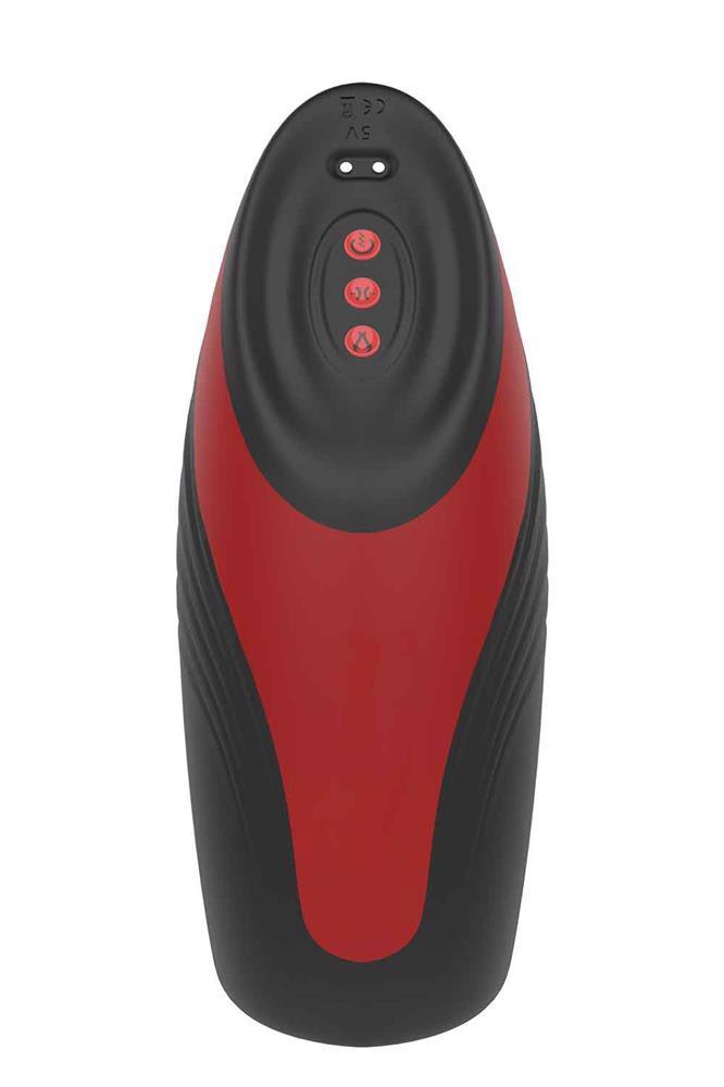 Masturbator Mr Pleasure Warming cu aspirație și vibrații USB