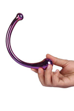 Dildo din sticlă curbată Glamour Dream Toys 17 cm