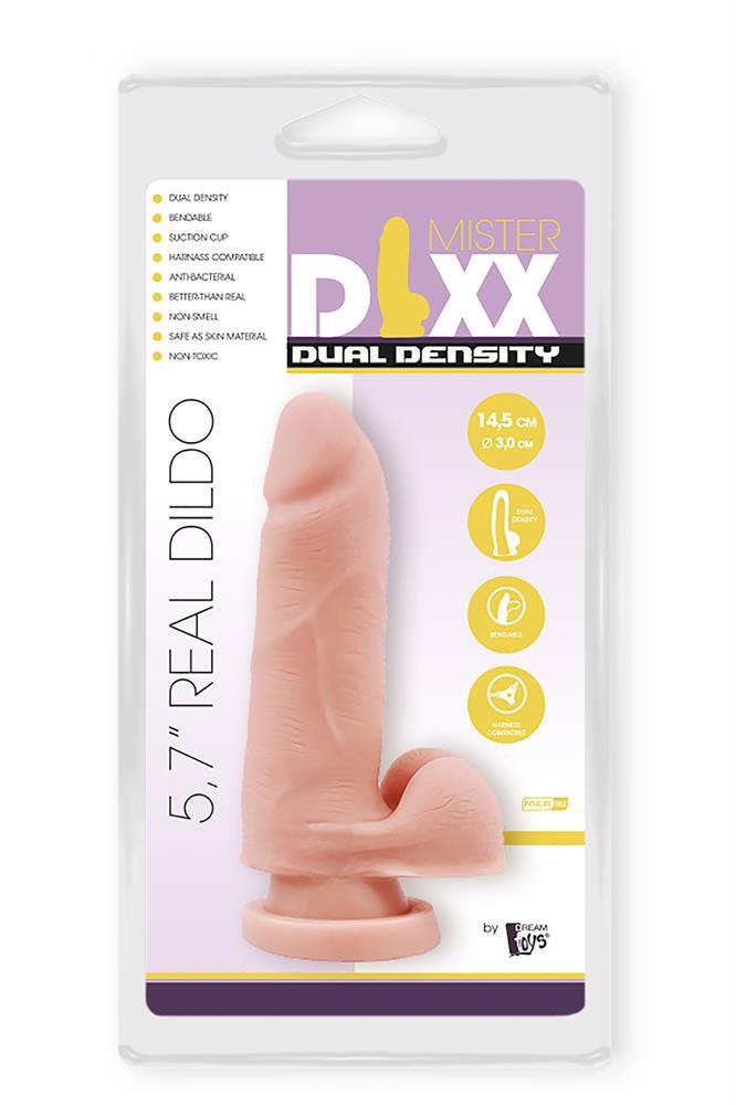 Dildo realist Mr Dixx cu densitate dublă 14,5 cm TPE