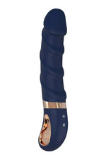 Vibrator Goddess Collection Belenos pentru punctul G, albastru, USB, 23 cm