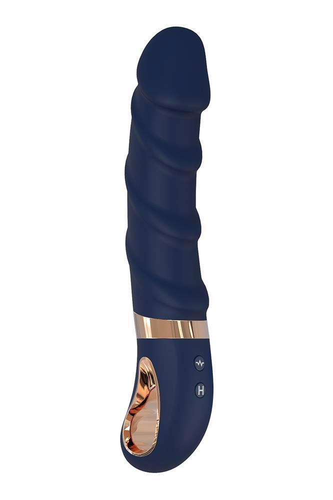 Vibrator Goddess Collection Belenos pentru punctul G, albastru, USB, 23 cm