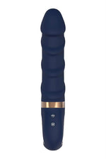 Vibrator Goddess Collection Belenos pentru punctul G, albastru, USB, 23 cm