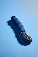 Vibrator Goddess Collection Belenos pentru punctul G, albastru, USB, 23 cm