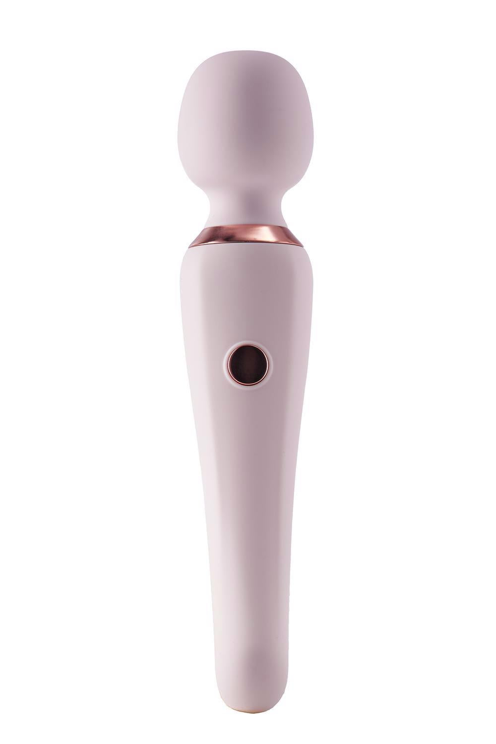Vivre Nana, baghetă de masaj USB roz din silicon, 18 cm