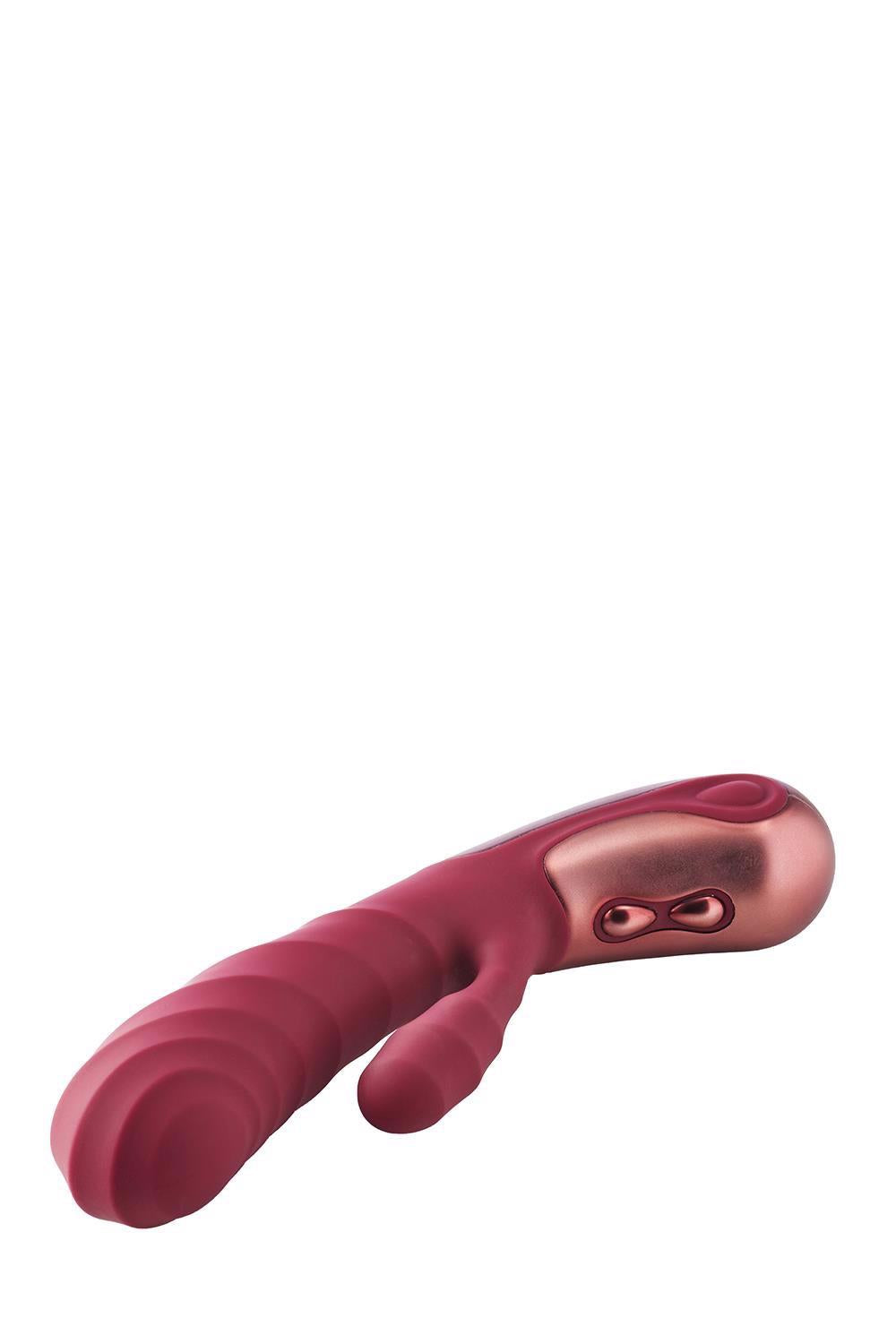 Vibrator USB Iepuraș Dinky Duo Jimmy K din silicon 19 cm