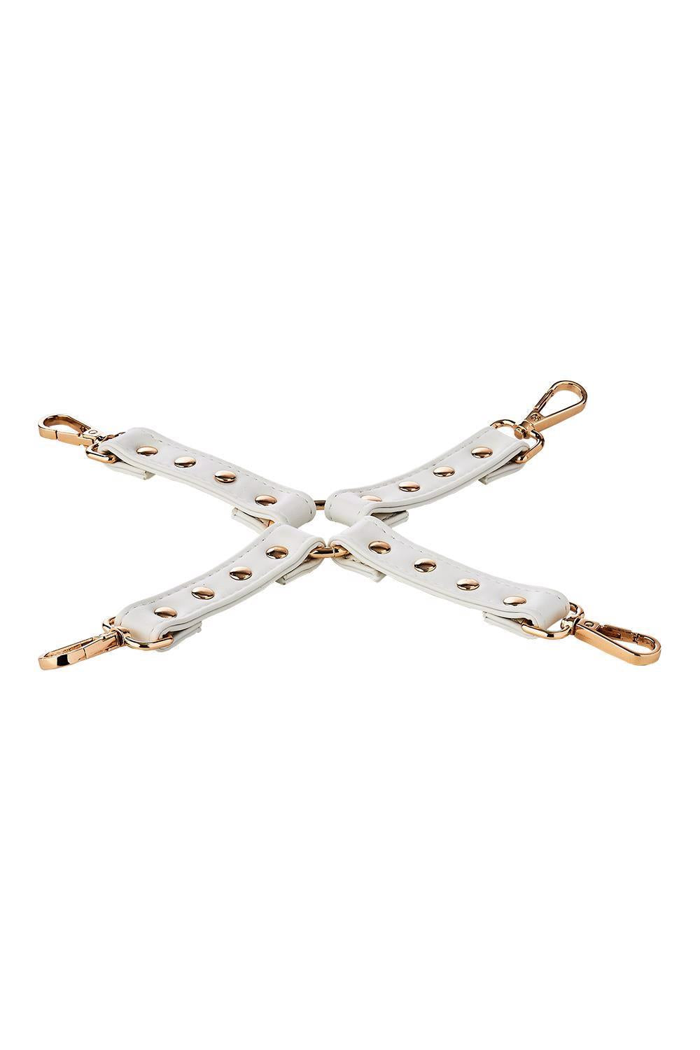 Hogtie Blaze Elite Alb din piele artificială