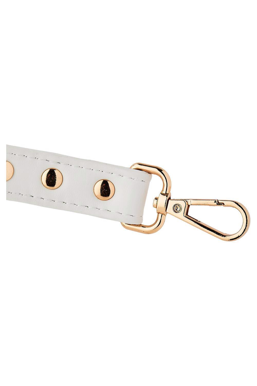 Hogtie Blaze Elite Alb din piele artificială