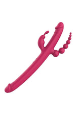 Vibrator Dream Toys Essentials Anywhere Pleasure Vibe roz, 40 cm, USB