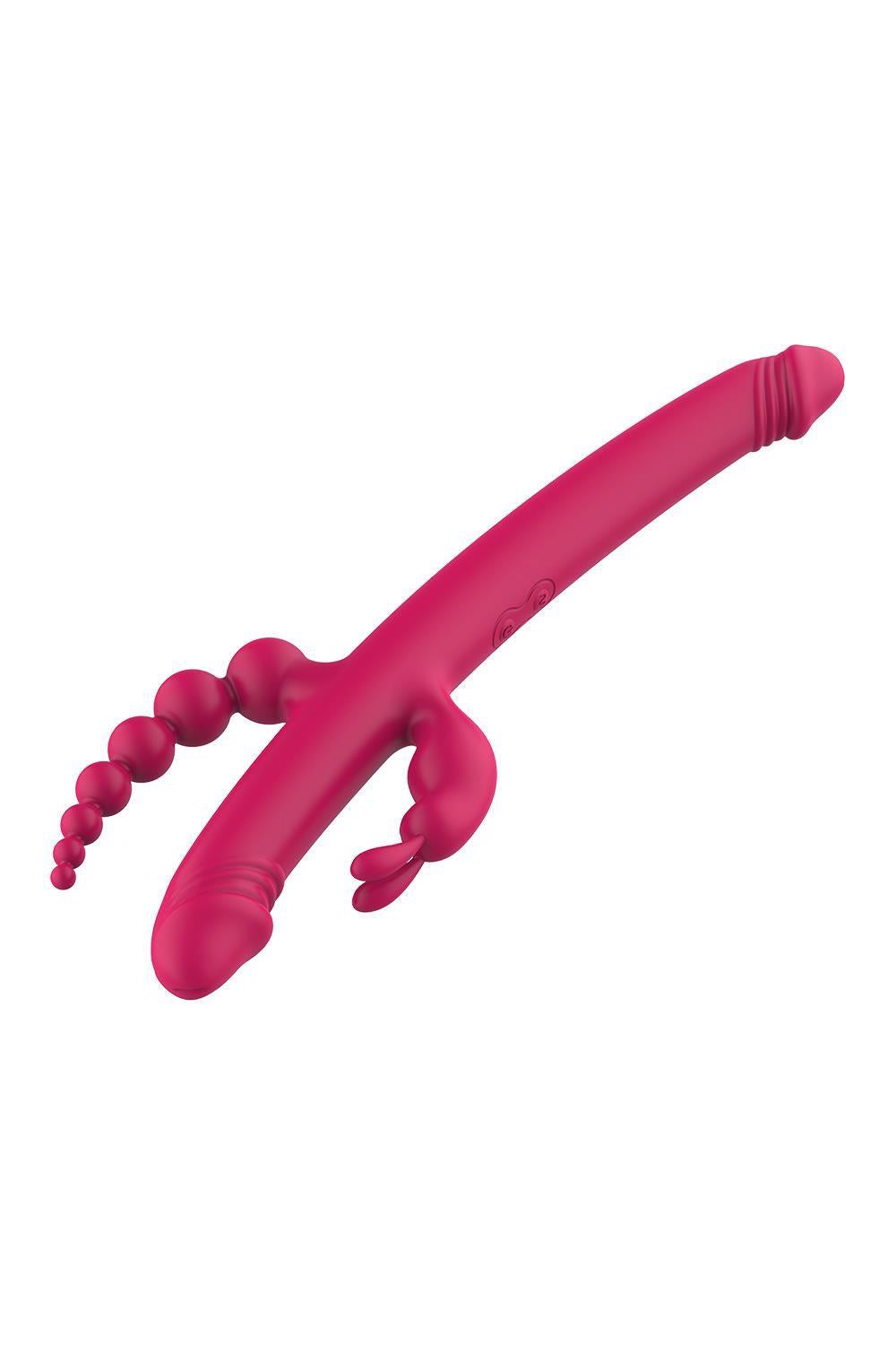 Vibrator Dream Toys Essentials Anywhere Pleasure Vibe roz, 40 cm, USB