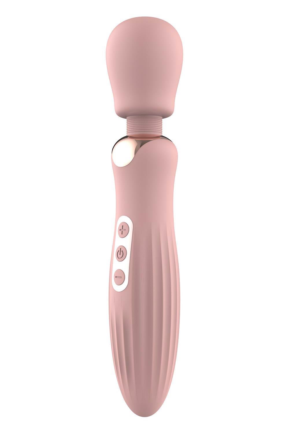 Vibrator USB mare din silicon Glam, 24 cm