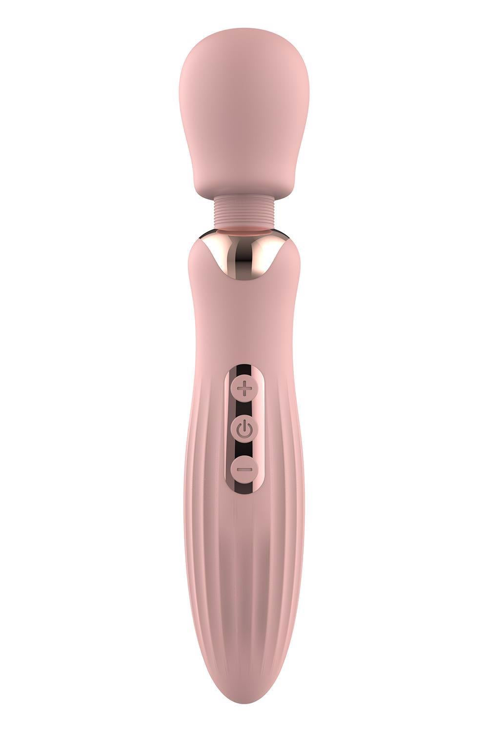 Vibrator USB mare din silicon Glam, 24 cm