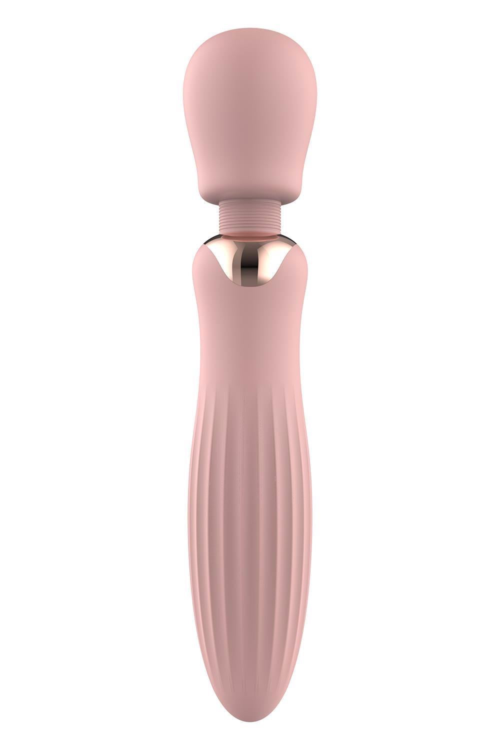 Vibrator USB mare din silicon Glam, 24 cm