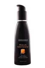 Lubrifiant intim Wicked Aqua, aromă de caramel sărat, 120 ml