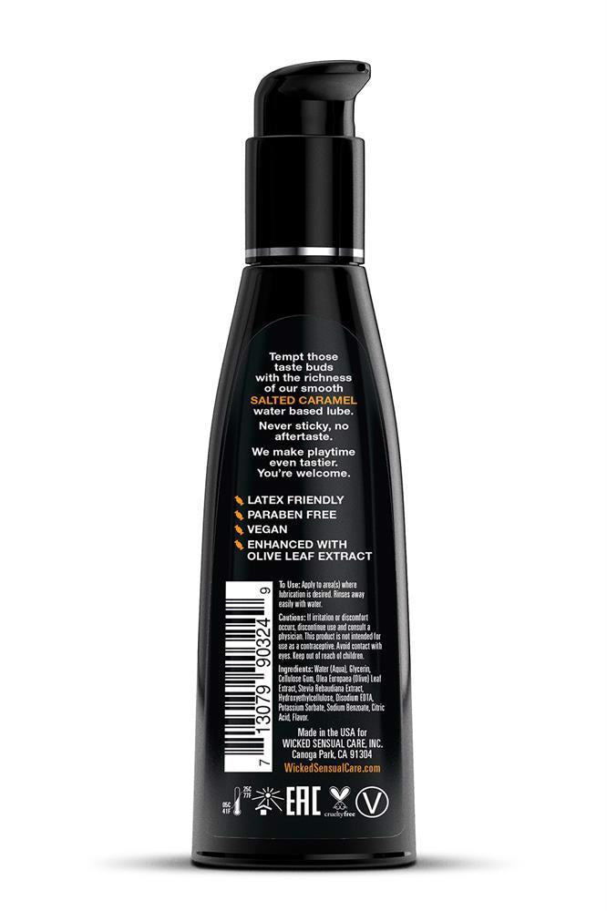 Lubrifiant intim Wicked Aqua, aromă de caramel sărat, 120 ml
