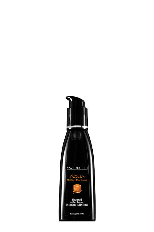 Lubrifiant cu aromă de caramel sărat Wicked Aqua 60 ml