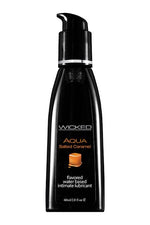 Lubrifiant cu aromă de caramel sărat Wicked Aqua 60 ml