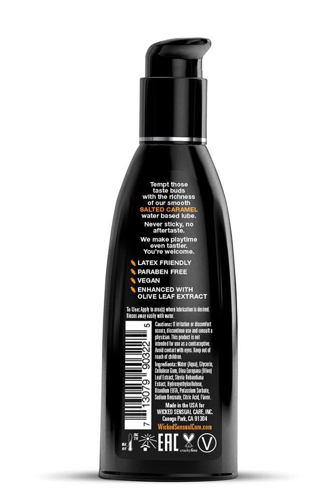 Lubrifiant cu aromă de caramel sărat Wicked Aqua 60 ml