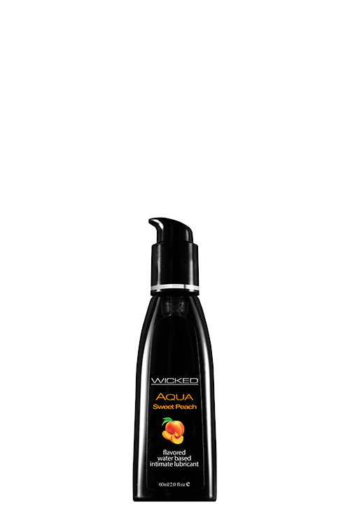 Lubrifiant Wicked Aqua cu aromă de piersică dulce 60 ml
