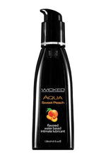 Lubrifiant pe bază de apă cu aromă de piersică Wicked Aqua 120 ml