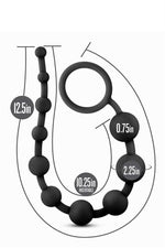 Mărgele anale din silicon roz pal 32 cm