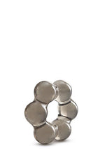 Inel pentru penis Stay Hard gros cu mărgele Blush, negru, TPE